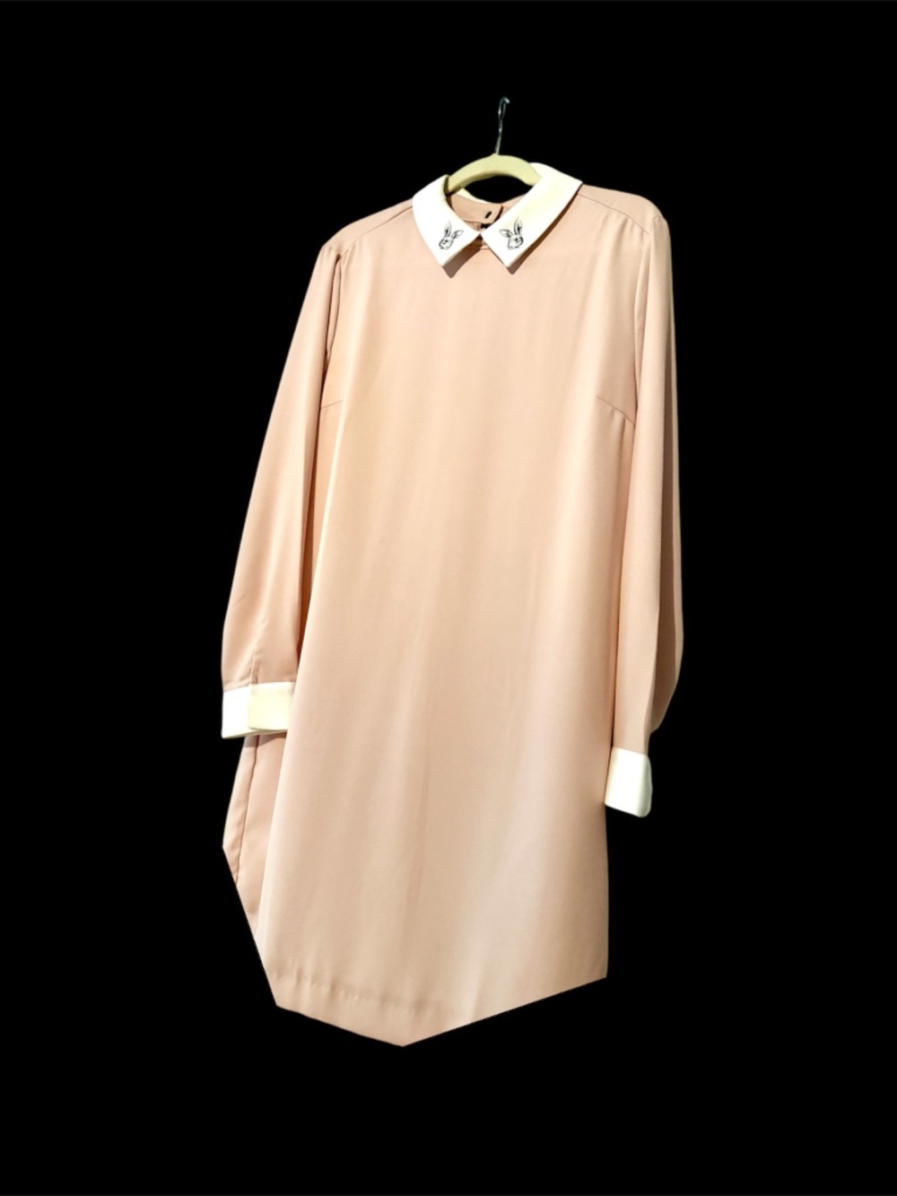 Like New Pastel Pink Rabbit Collor Dress (XL)